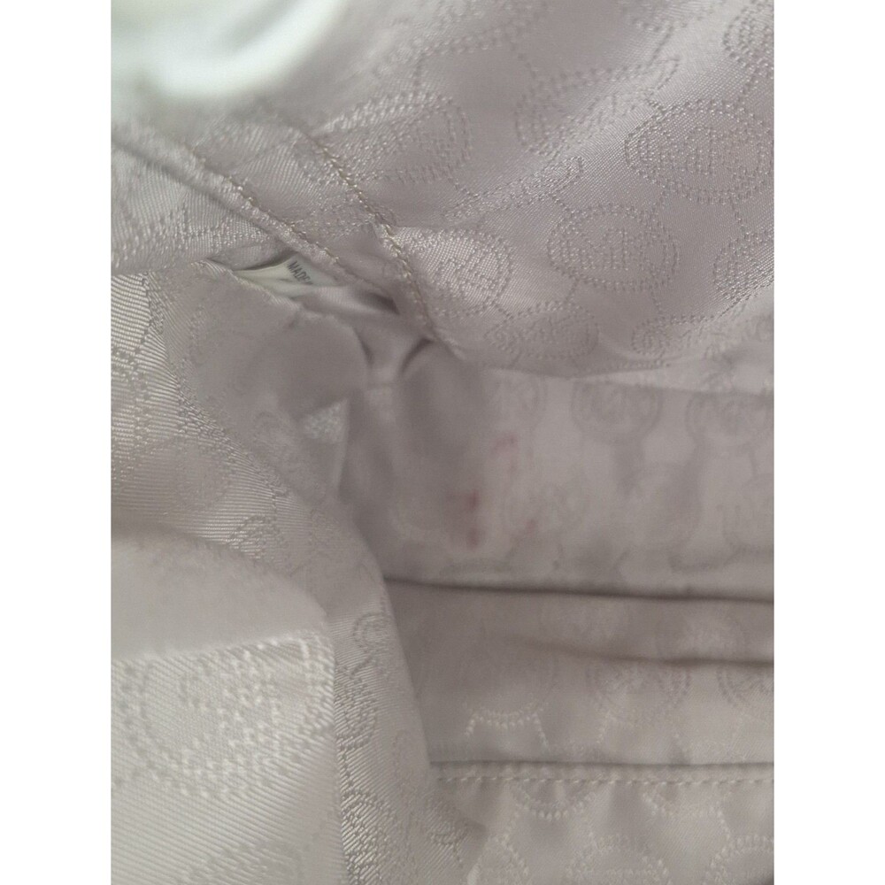 MICHAEL KORS BACKPACK IVORY PEBBLE LEATHER SILVER ZIP READ - Picture 11 of 15